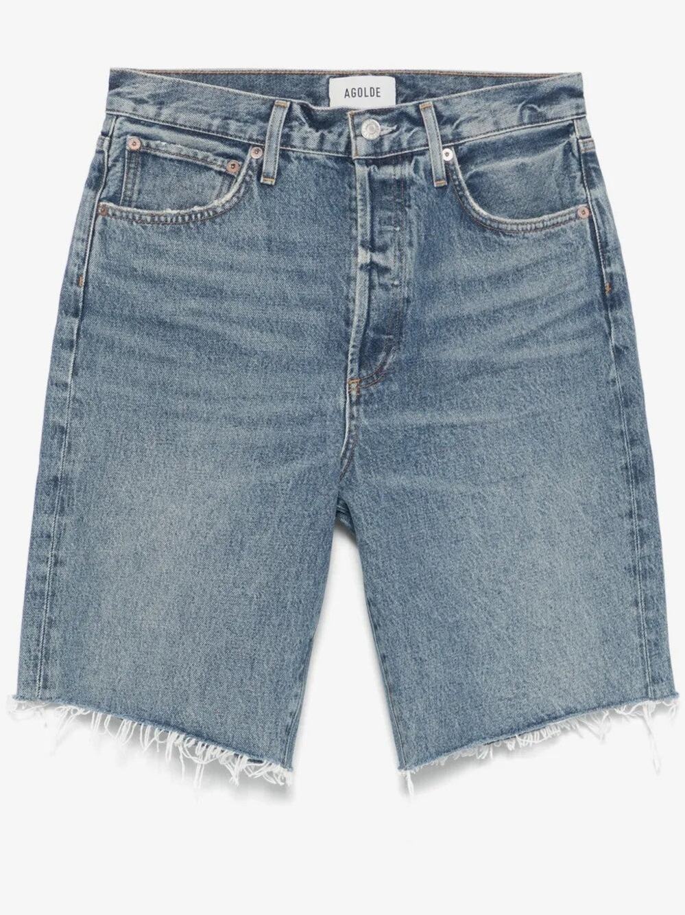 AGOLDE 90's Denim Cotton Shorts - 26